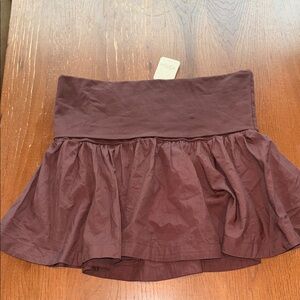 Free People brown Circle Skater Mini Skirt